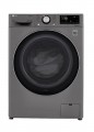 LG - 2.4 Cu. Ft. High-Efficiency Smart Front Load Washer and Electric Dryer Combo with Steam and Sensor Dry - Graphite Steel