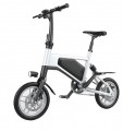 Glarewheels - X5 Electric Bike Urban Fashion Foldable w/20 mile Operating Range with pedal assist & 15mph Max Speed - White