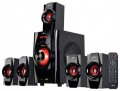 beFree Sound - 5.1-Channel Bluetooth Speaker System - Black/Red