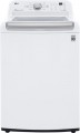 LG - 5.0 Cu. Ft. High-Efficiency Smart Top Load Washer with 6Motion Technology - White