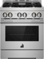 JennAir - RISE 4.1 Cu. Ft. Self-Cleaning Freestanding Gas Convection Range - Stainless Steel