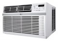 LG 12,000 BTU 115V Window-Mounted Air Conditioner with Remote Control - White